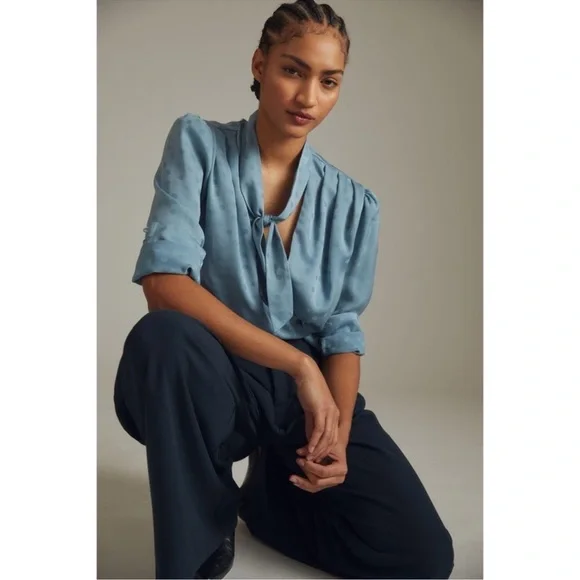Favorite Daughter The Favorite Pleated High Rise Pants Trouser Anthropologie NWT